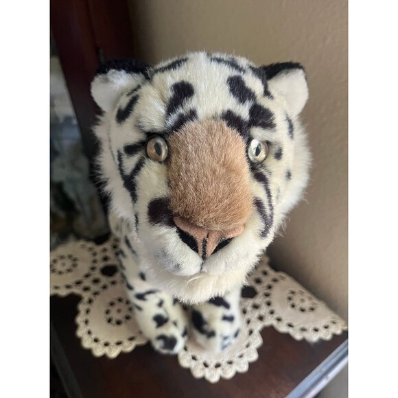 Rare Vintage 24” Snow Leopard Plush - Picture 2 of 8